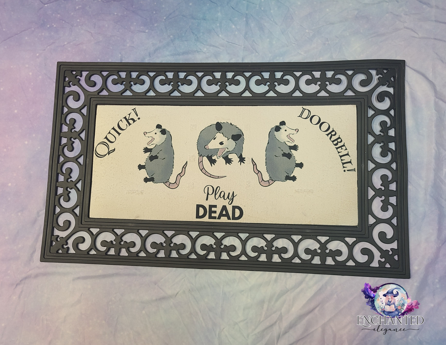 Quick! Doorbell! Pay Dead! Doormat