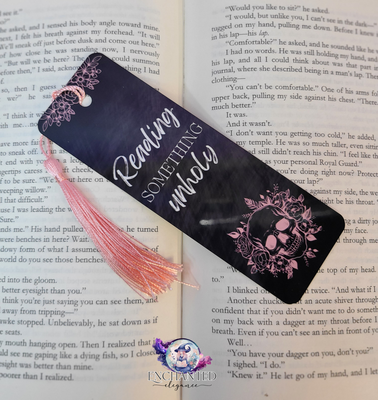 Reading Something Unholy Bookmark