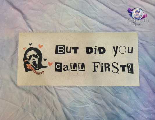 But Did You Call First Interchangeable Doormat (Insert Only)