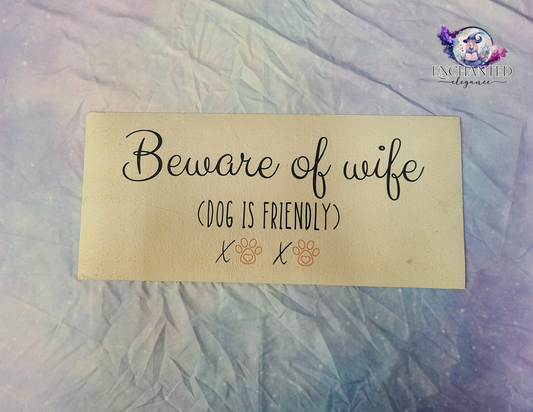 Beware Of Wife Interchangeable Doormat (Insert Only)