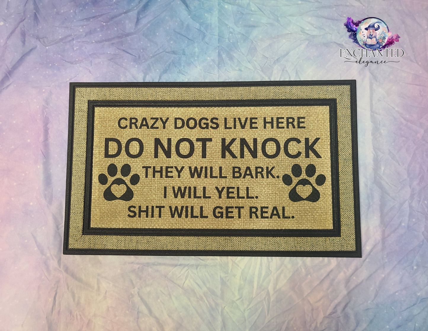 Crazy Dogs Live Here Doormat