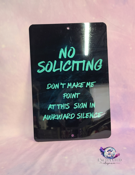 Don't Make Me Point Sign