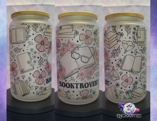 Booktrovert Glass Tumbler