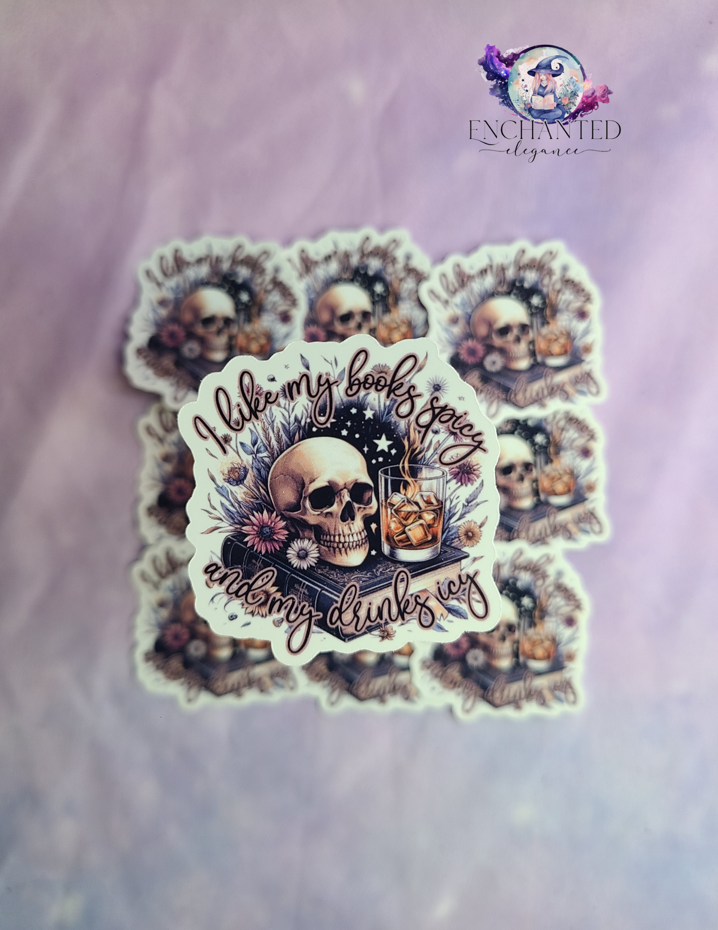 I Like My Books Spicy Sticker