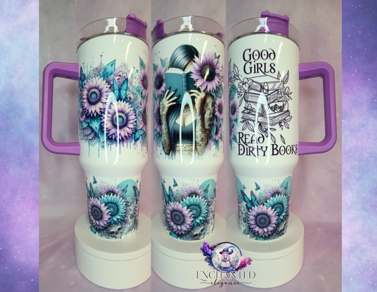 Good Girls Read Dirty Books Tumbler