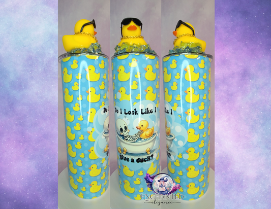 Do I Look Like I Give  A Duck Topper Tumbler