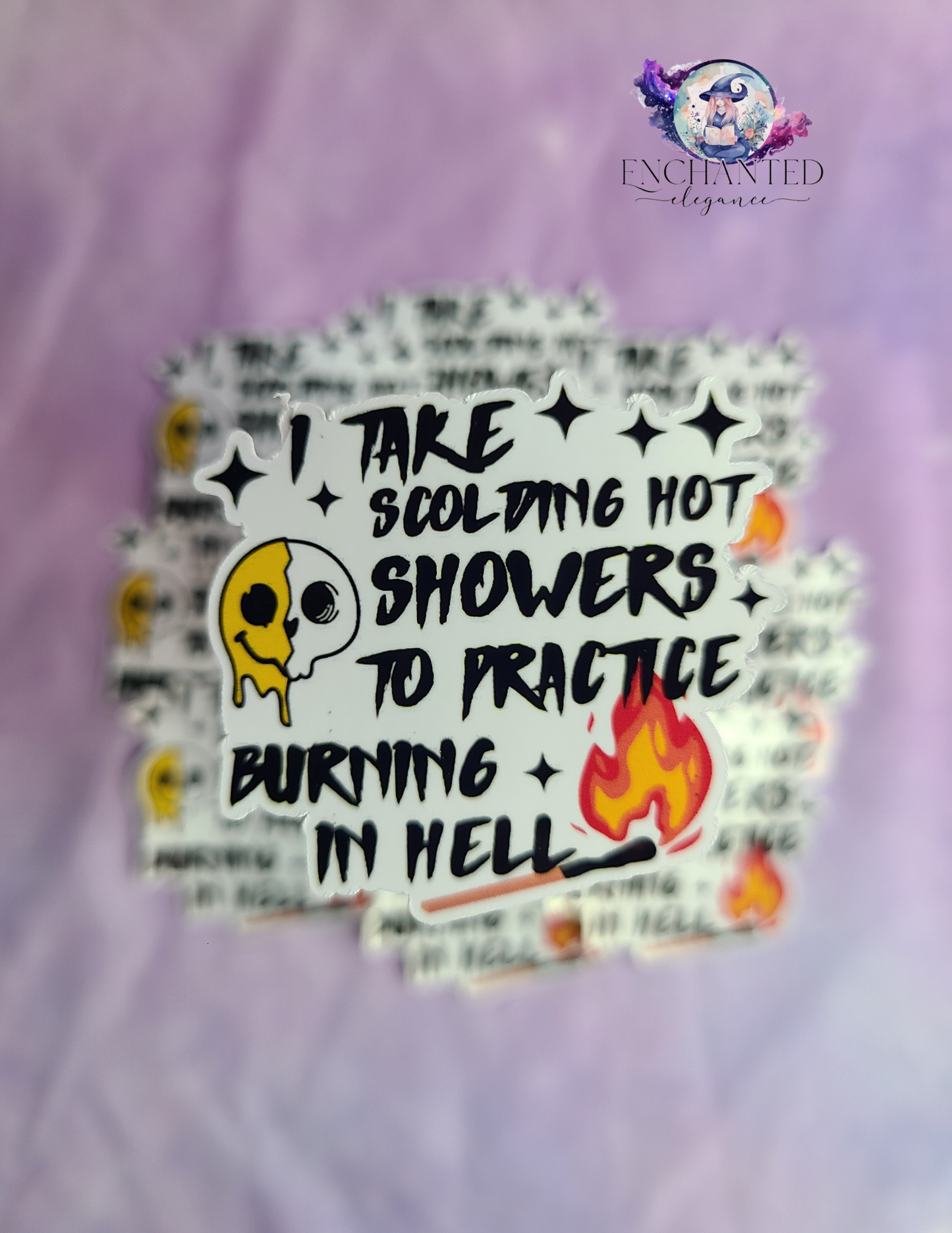 I Take Scalding Hot Showers Sticker